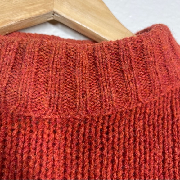 Vintage Arrow Cum Laude Sweater 1960’s Pullover 100% Wool Orange Men’s Medium - Picture 7 of 10